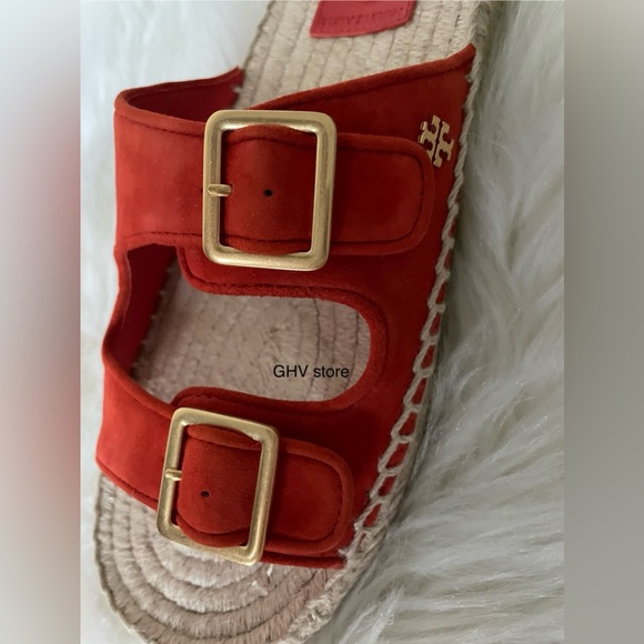 Tory burch Two band Flat espadrilles slide - Picture 5 of 5